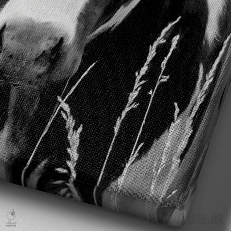 تابلو دکوراتیو در چراگاه اثر لارس فان ده خور - نمای نزدیک بافت بوم