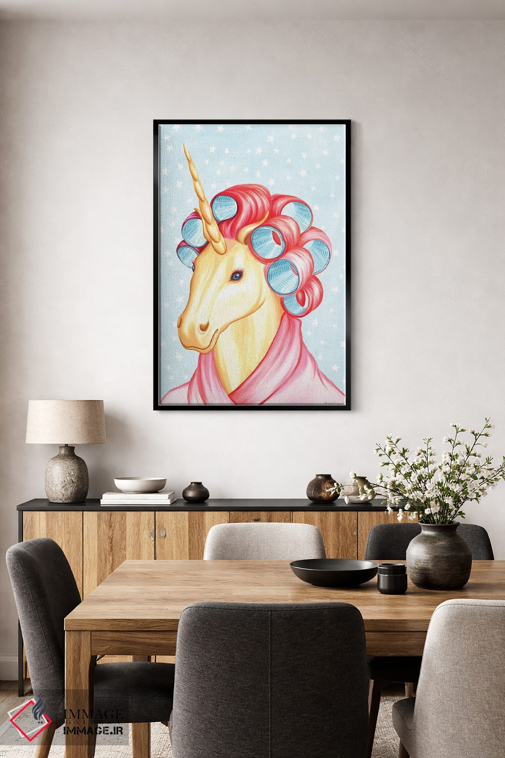 تابلو دکوراتیو تک شاخ اثر آملی لگو - D4B