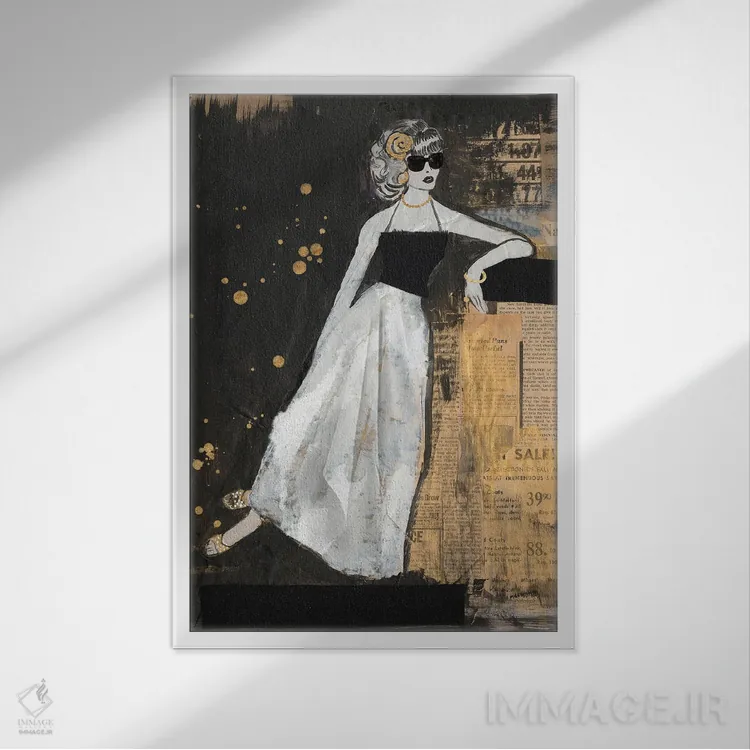 تابلو مدرن جذابیت ۲ اثر آلیشیا لانگلی - نمای قابدار سفید