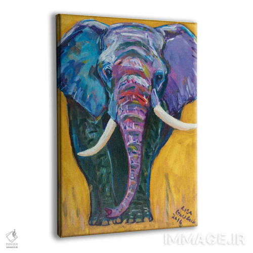 تابلو دکوراتیو طلای فیل اثر لیزا گلدفارب - نمای پرسپکتیو محصول