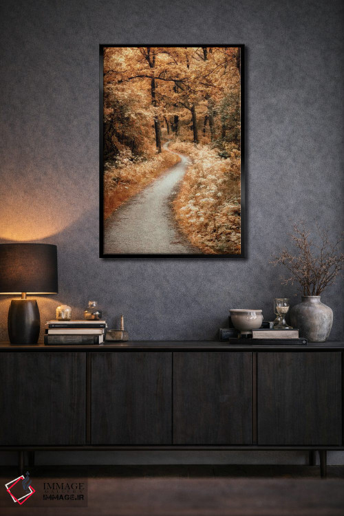 تابلو دکوراتیو مسیر پرپیچ وخم اثر لارس فان ده خور - D2B