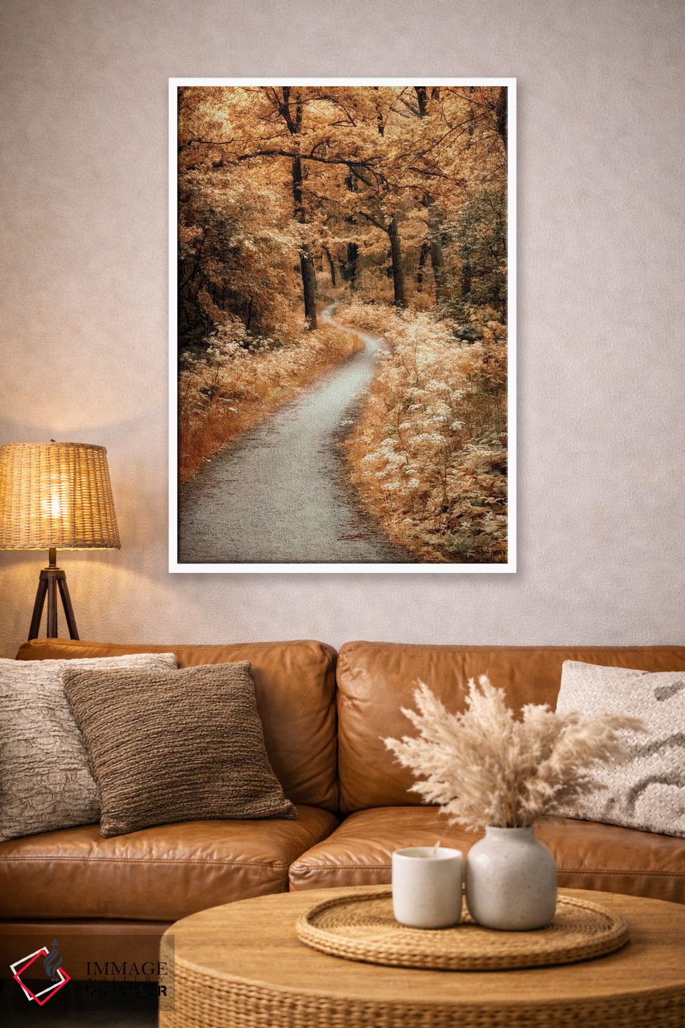 تابلو دکوراتیو مسیر پرپیچ وخم اثر لارس فان ده خور - D3W