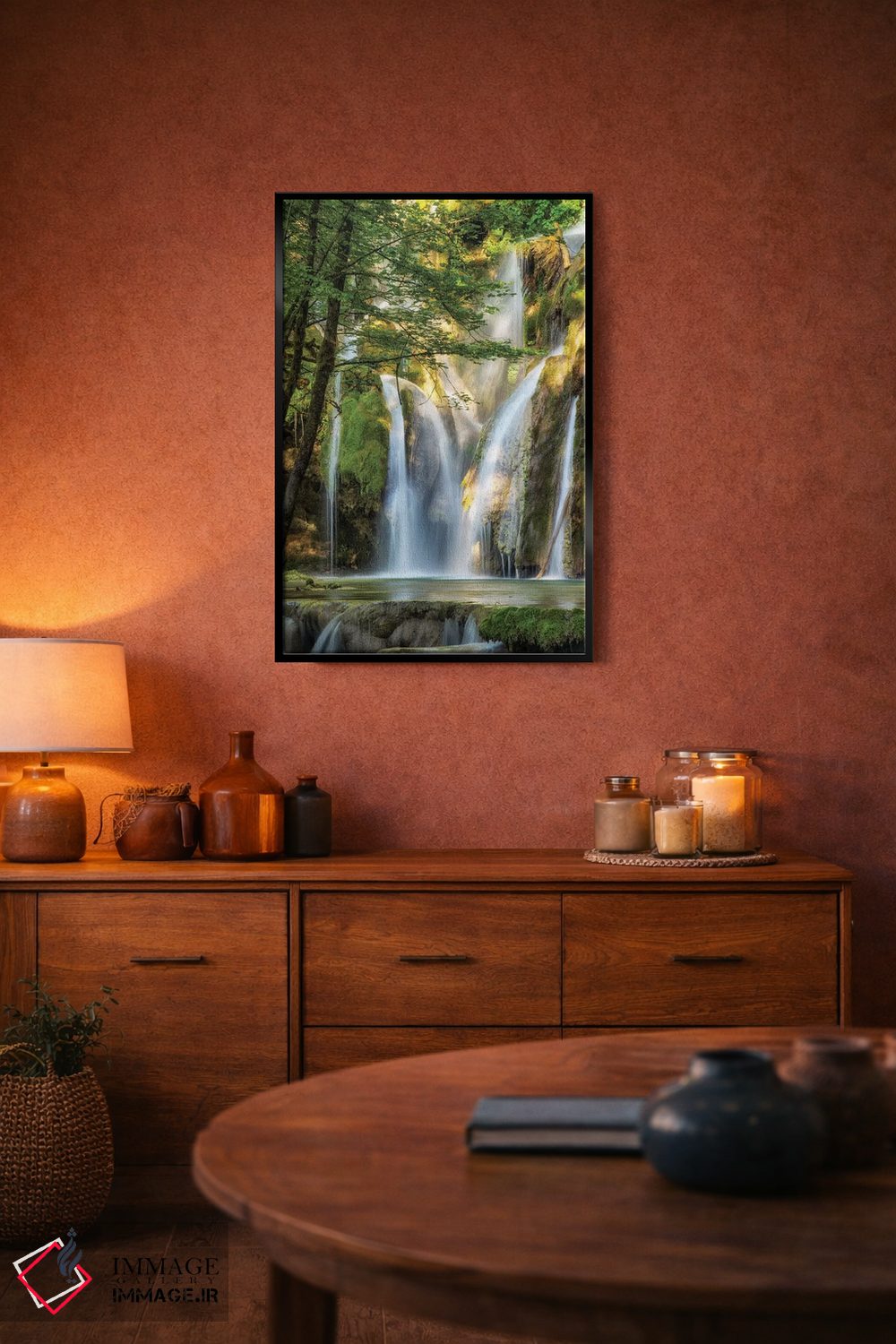 تابلو دکوراتیو آبشار اثر لارس فان ده خور - D4B