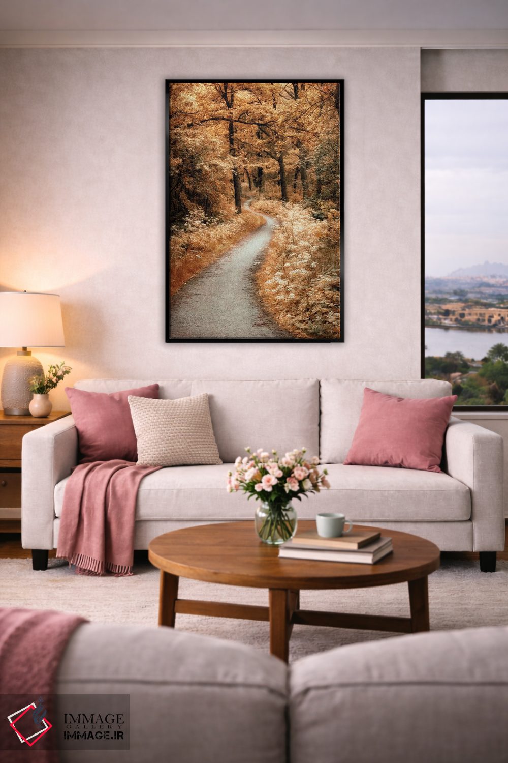 تابلو دکوراتیو مسیر پرپیچ وخم اثر لارس فان ده خور - D5B