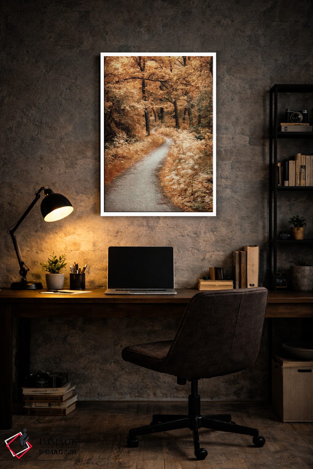 تابلو دکوراتیو مسیر پرپیچ وخم اثر لارس فان ده خور - D6W