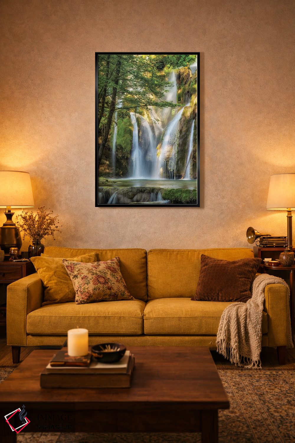 تابلو دکوراتیو آبشار اثر لارس فان ده خور - D5B