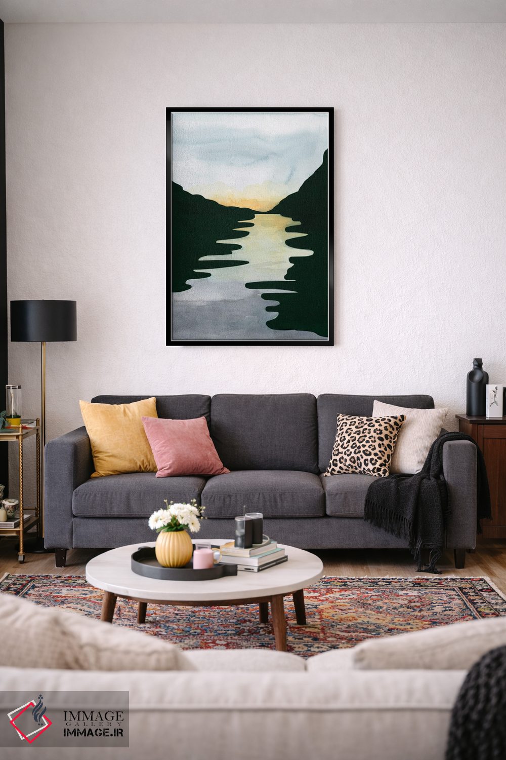 تابلو انتزاعی رودخانه الیزابت ۲ اثر آلیشیا لانگلی - D4B