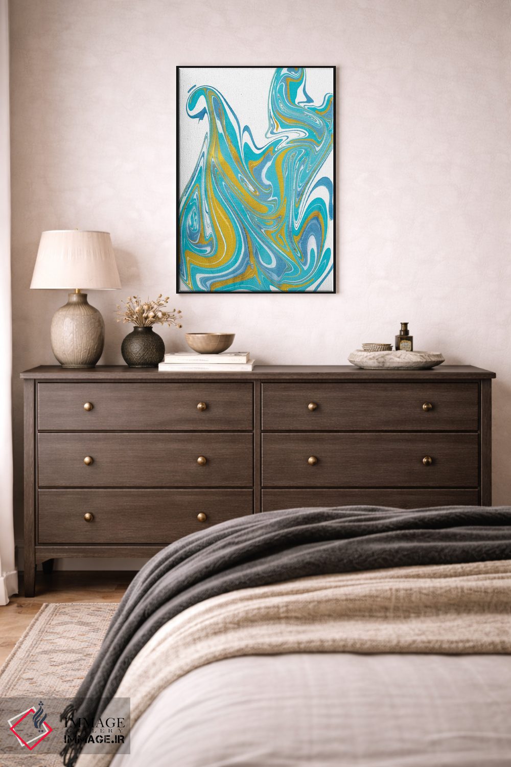 تابلو انتزاعی کهکشان ۴ اثر آلیشیا لانگلی - D4B