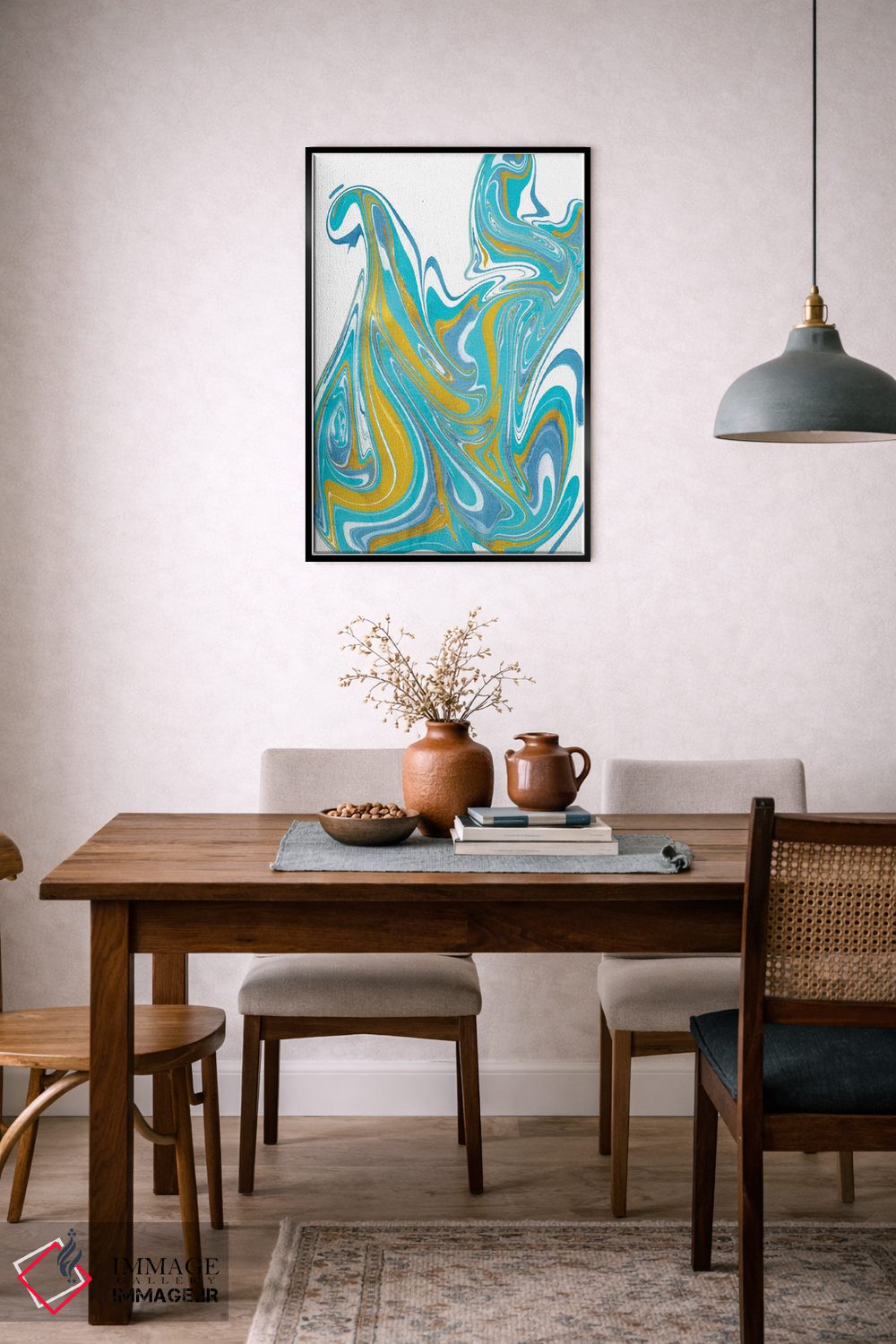 تابلو انتزاعی کهکشان ۴ اثر آلیشیا لانگلی - D6B