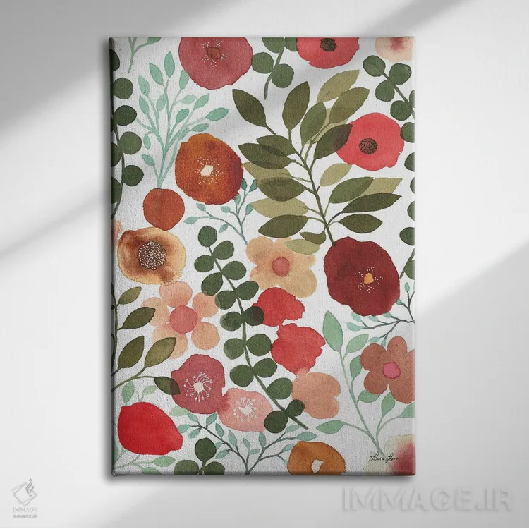 تابلو دکوراتیو رقص باغ II اثر لورا هورن - نمای روبهرو روی دیوار