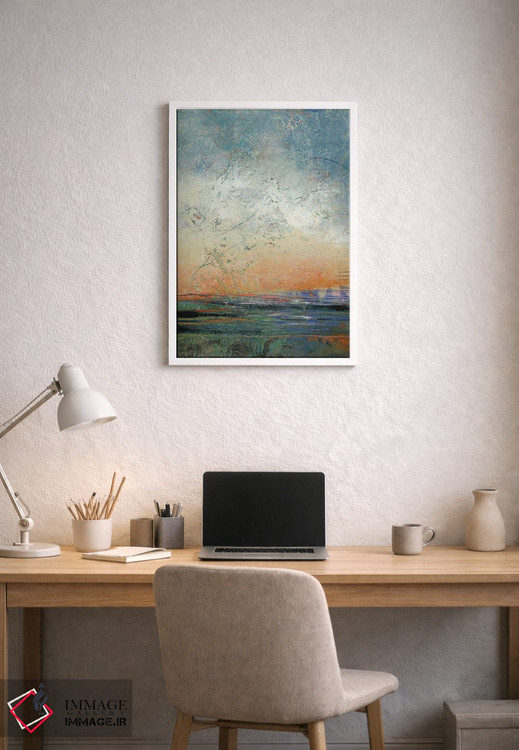 تابلو انتزاعی آرامش غروب اثر لوری هاف - D2W