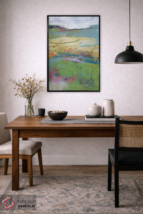 تابلو انتزاعی نمای آرام اثر لوری هاف - D5B