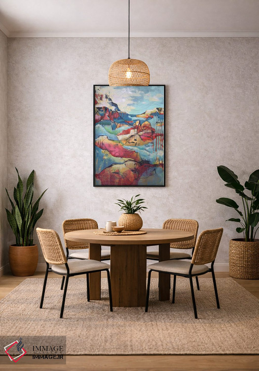 تابلو انتزاعی چشم انداز زیبا اثر لوری هاف - D4B