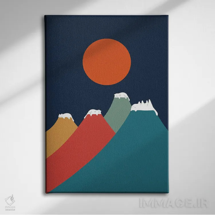 تابلو مدرن چشم انداز گربه X اثر لیم هنگ سوی - نمای روبهرو روی دیوار