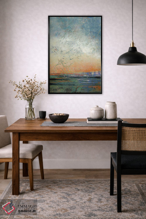 تابلو انتزاعی آرامش غروب اثر لوری هاف - D6B