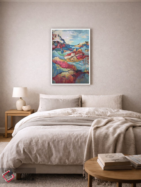 تابلو انتزاعی چشم انداز زیبا اثر لوری هاف - D6W