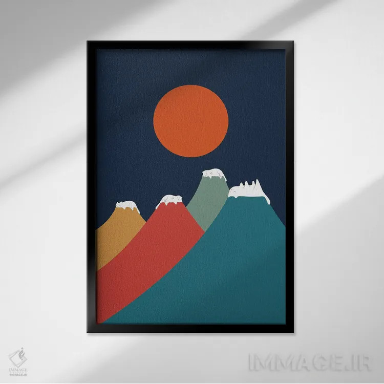 تابلو مدرن چشم انداز گربه X اثر لیم هنگ سوی - نمای قابدار مشکی