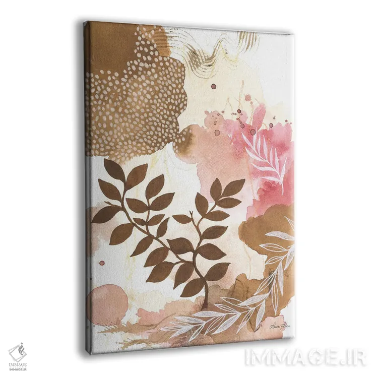 تابلو انتزاعی شادی طبیعت II اثر لورا هورن - نمای پرسپکتیو محصول