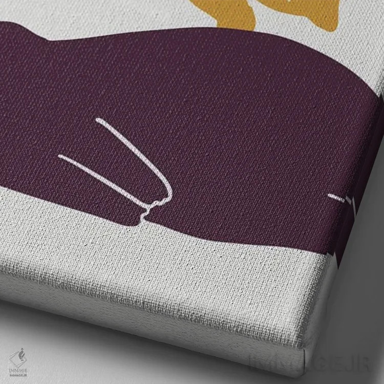 تابلو مدرن چشم انداز گربه XI اثر لیم هنگ سوی - نمای نزدیک بافت بوم