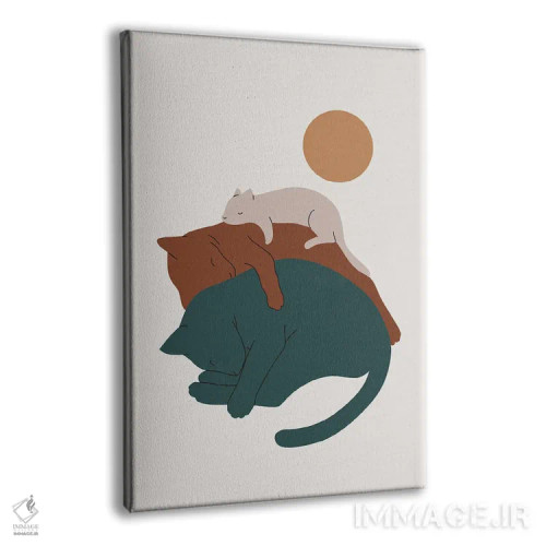 تابلو مینیمال چشم انداز گربه XVII اثر لیم هنگ سوی - نمای پرسپکتیو محصول
