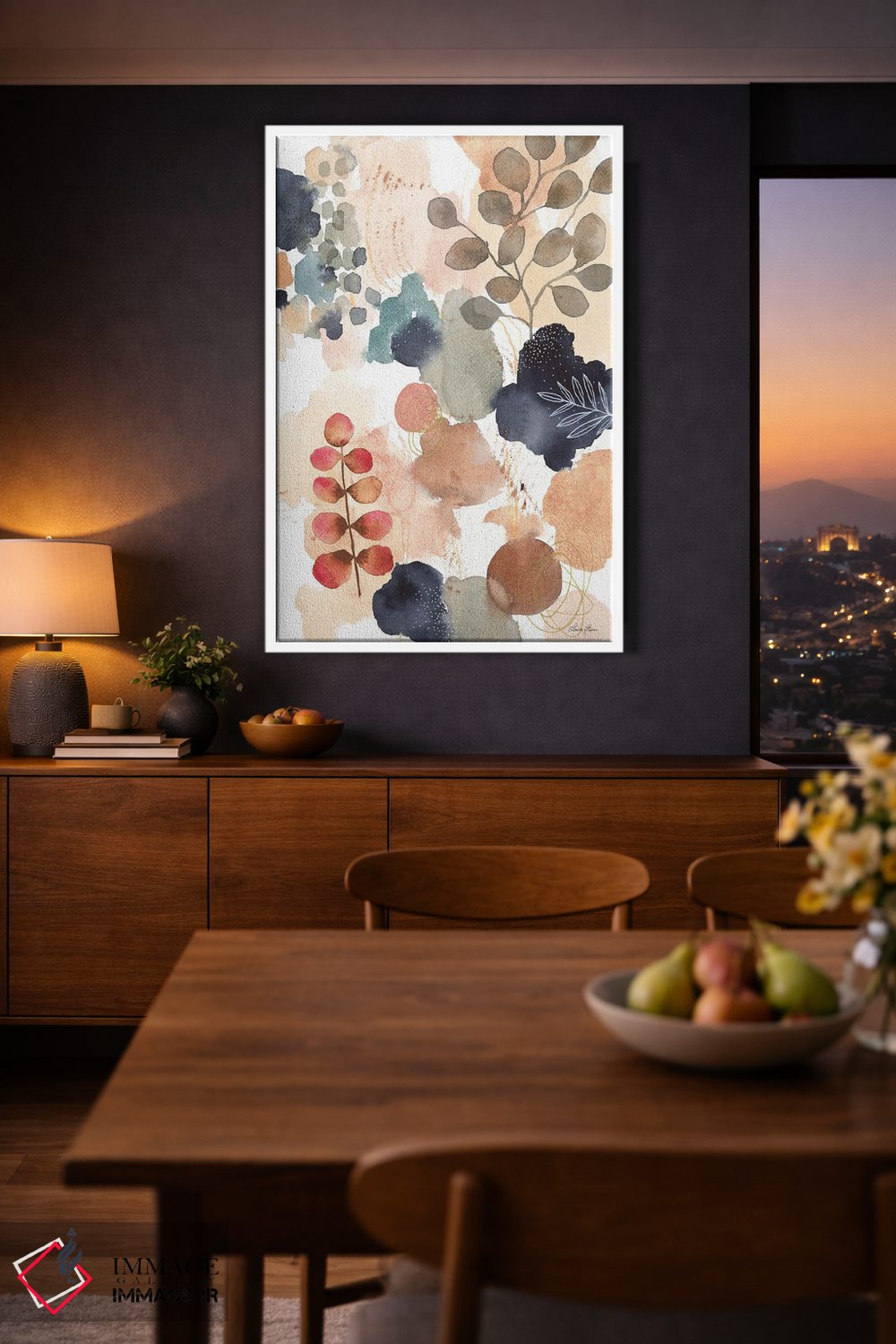 تابلو انتزاعی طبیعت آرام IV اثر لورا هورن - D3W