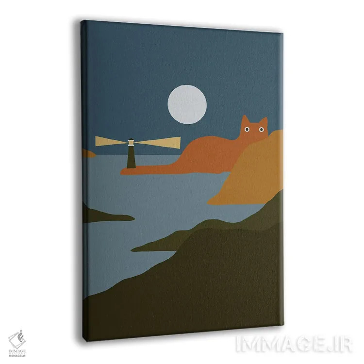 تابلو دکوراتیو چشم انداز گربه XX اثر لیم هنگ سوی - نمای پرسپکتیو محصول