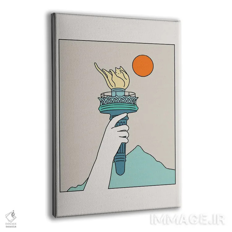 تابلو دکوراتیو چشم انداز گربه XXII اثر لیم هنگ سوی - نمای پرسپکتیو محصول