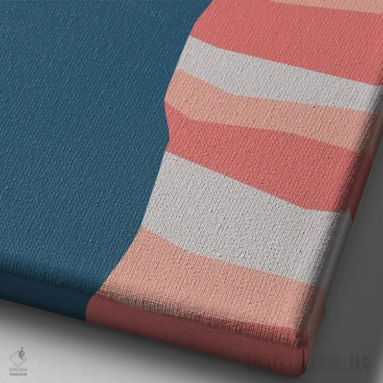 تابلو مدرن چشم انداز گربه XIV اثر لیم هنگ سوی - نمای نزدیک بافت بوم