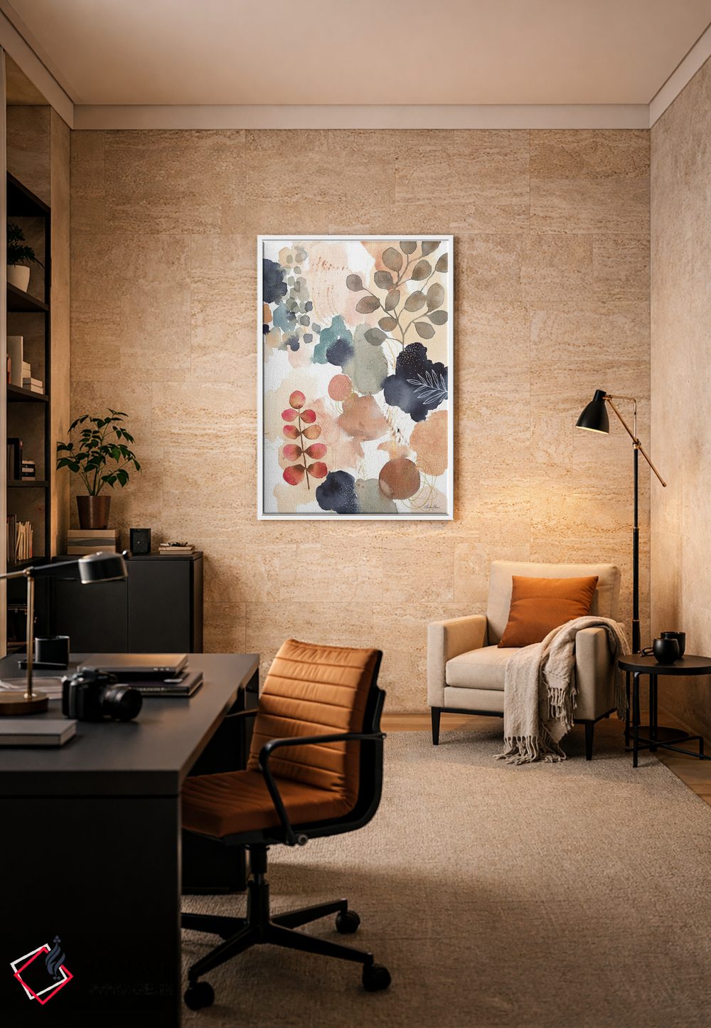 تابلو انتزاعی طبیعت آرام IV اثر لورا هورن - D6W