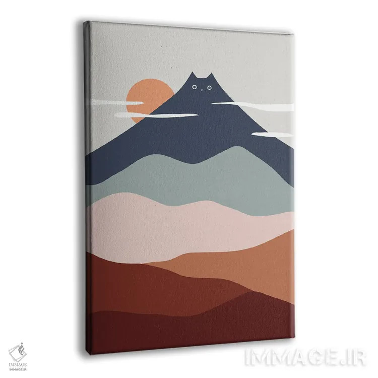 تابلو مینیمال چشم انداز گربه XXI اثر لیم هنگ سوی - نمای پرسپکتیو محصول