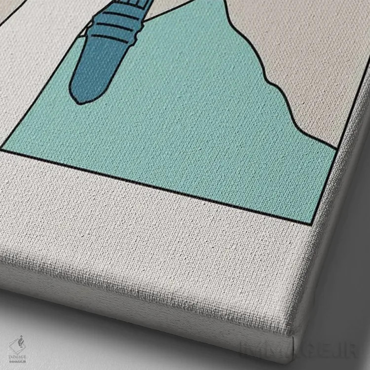 تابلو دکوراتیو چشم انداز گربه XXII اثر لیم هنگ سوی - نمای نزدیک بافت بوم