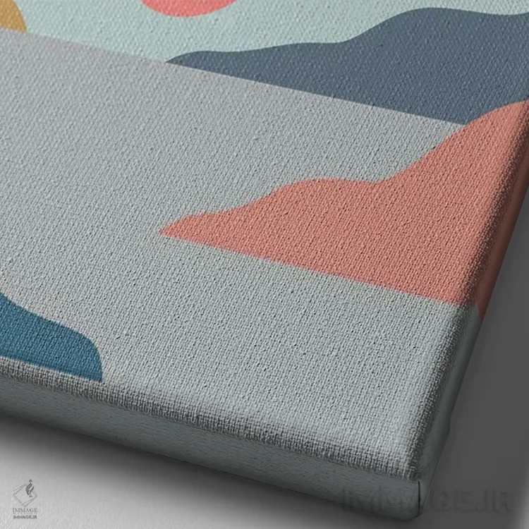 تابلو مینیمال چشم انداز گربه XXIII اثر لیم هنگ سوی - نمای نزدیک بافت بوم