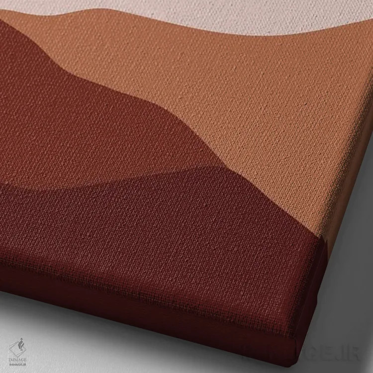 تابلو مینیمال چشم انداز گربه XXI اثر لیم هنگ سوی - نمای نزدیک بافت بوم