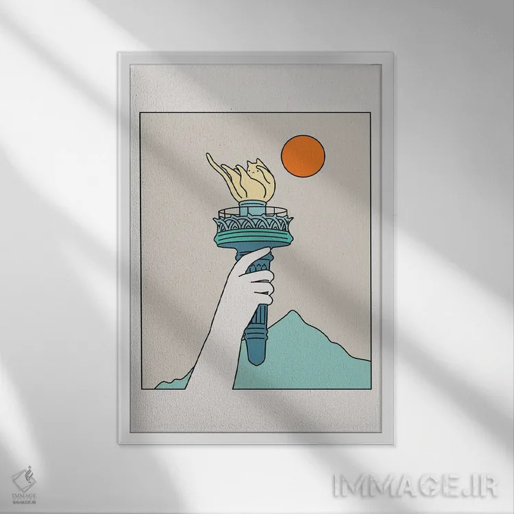 تابلو دکوراتیو چشم انداز گربه XXII اثر لیم هنگ سوی - نمای قابدار سفید