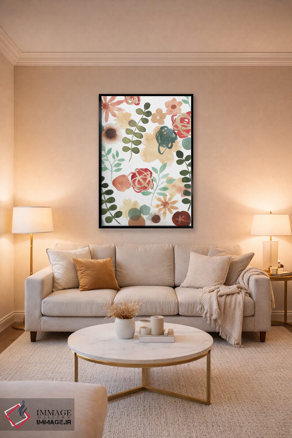 تابلو انتزاعی رقص باغ VI اثر لورا هورن - D4B