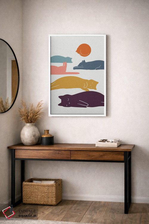 تابلو مدرن چشم انداز گربه XI اثر لیم هنگ سوی - D2W