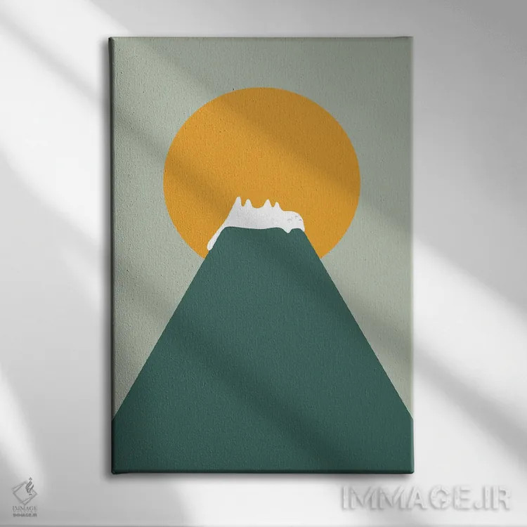 تابلو مینیمال چشم انداز گربه XXVIII-C اثر لیم هنگ سوی - نمای روبهرو روی دیوار