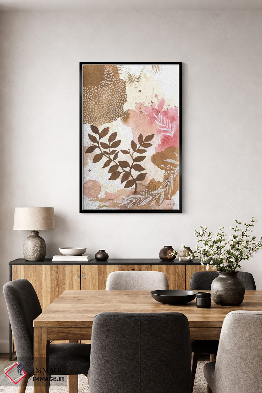 تابلو انتزاعی شادی طبیعت II اثر لورا هورن - D4B