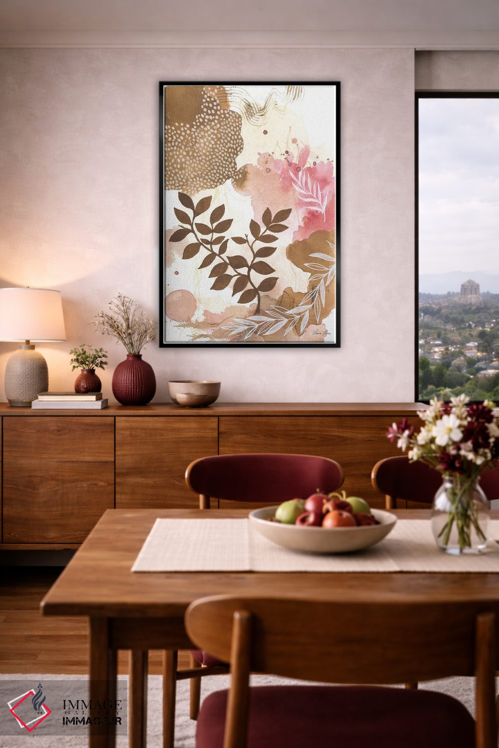 تابلو انتزاعی شادی طبیعت II اثر لورا هورن - D5B