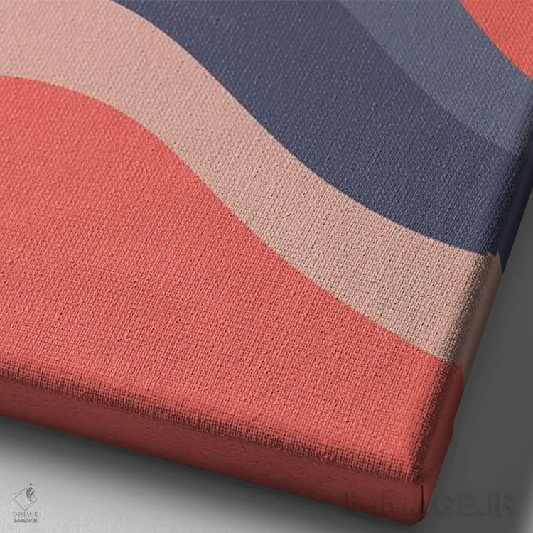 تابلو مینیمال چشم انداز گربه XXIX اثر لیم هنگ سوی - نمای نزدیک بافت بوم