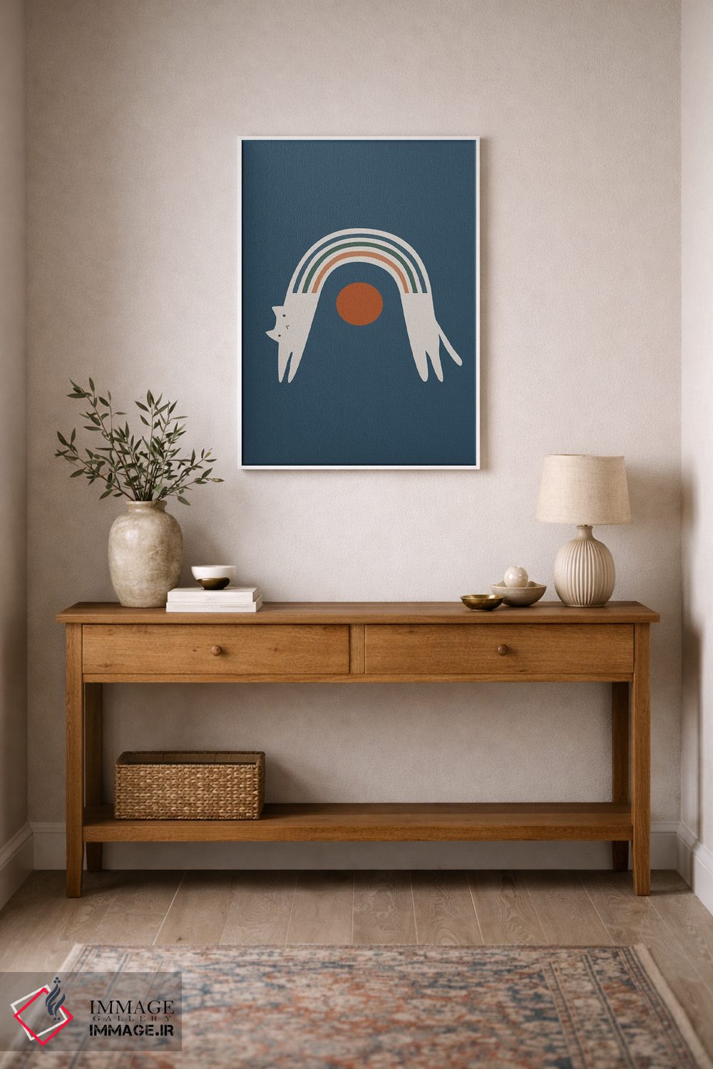 تابلو مینیمال چشم انداز گربه XVIII اثر لیم هنگ سوی - D1W