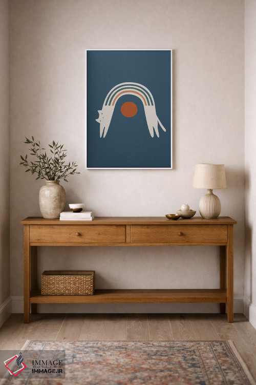 تابلو مینیمال چشم انداز گربه XVIII اثر لیم هنگ سوی - D1W