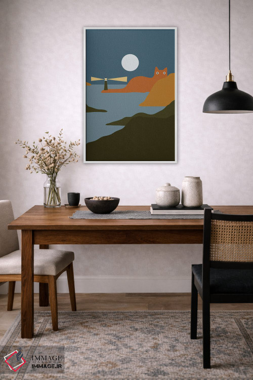 تابلو دکوراتیو چشم انداز گربه XX اثر لیم هنگ سوی - D1W