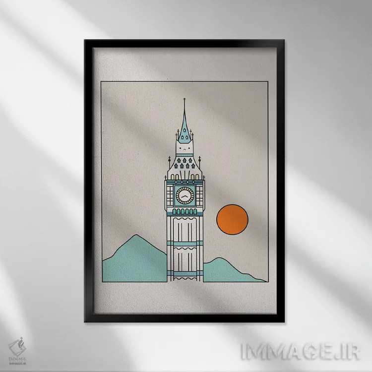 تابلو دکوراتیو چشم انداز گربه XXIV اثر لیم هنگ سوی - نمای قابدار مشکی