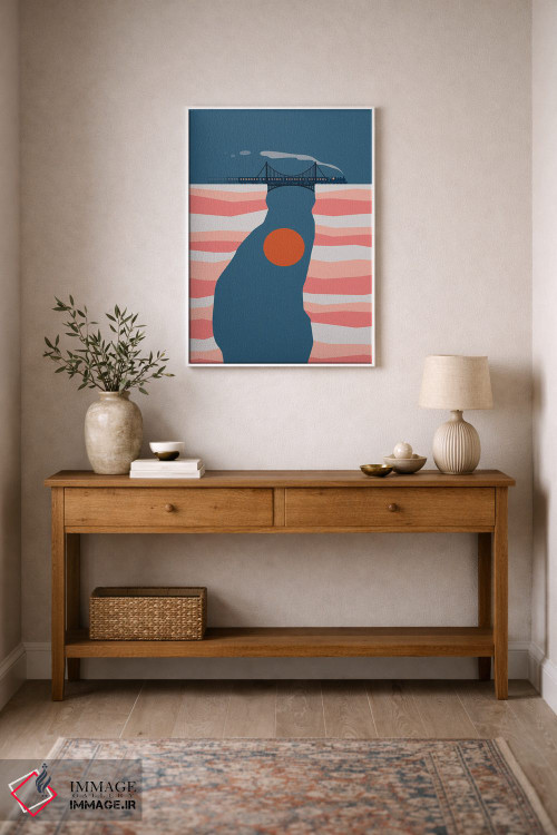 تابلو مدرن چشم انداز گربه XIV اثر لیم هنگ سوی - D1W