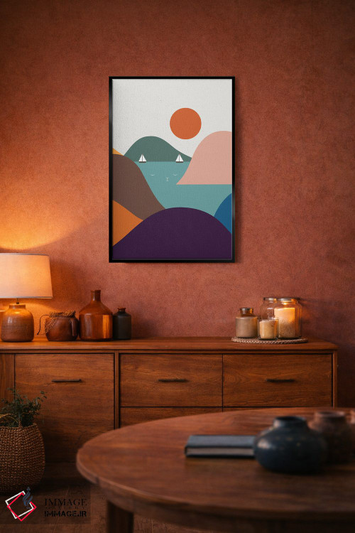 تابلو مدرن چشم انداز گربه XII اثر لیم هنگ سوی - D5B