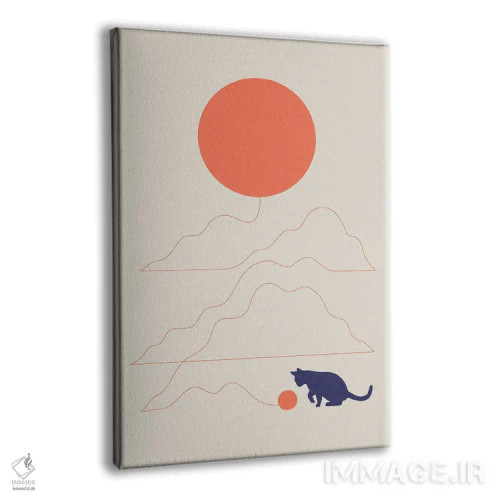 تابلو مینیمال چشم انداز گربه XLI اثر لیم هنگ سوی - نمای پرسپکتیو محصول