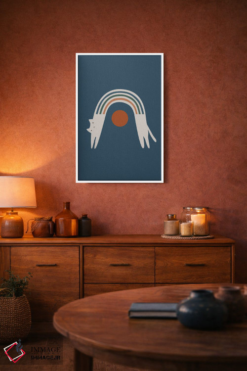 تابلو مینیمال چشم انداز گربه XVIII اثر لیم هنگ سوی - D2W