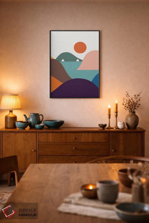 تابلو مدرن چشم انداز گربه XII اثر لیم هنگ سوی - D6B