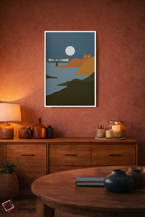 تابلو دکوراتیو چشم انداز گربه XX اثر لیم هنگ سوی - D2W